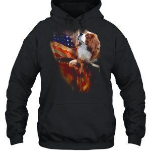 Eagle Cavalier King Charles Spaniel American Wings Happy 4th Of July Shirt 5