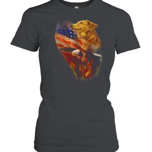 Eagle Cgolden Retriever American Wings Happy 4th Of July Shirt 2