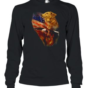 Eagle Cgolden Retriever American Wings Happy 4th Of July Shirt 3