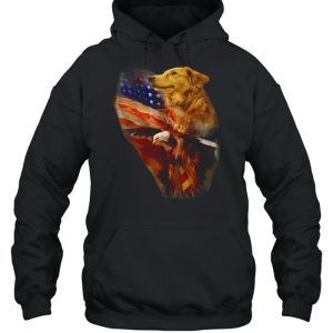 Eagle Cgolden Retriever American Wings Happy 4th Of July Shirt 5