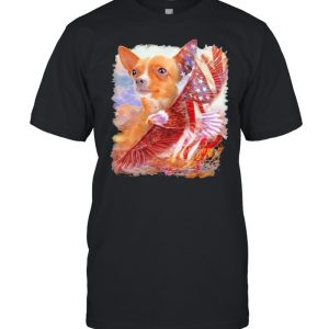 Eagle Chihuahua American Wings Happy 4th Of July Shirt