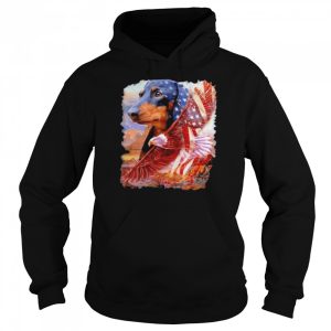 Eagle Dachshund American Wings Happy 4th Of July American Flag T shirt 5