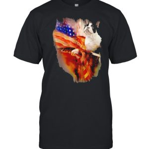 Eagle French Bulldog American Wings Happy 4th Of July Shirt