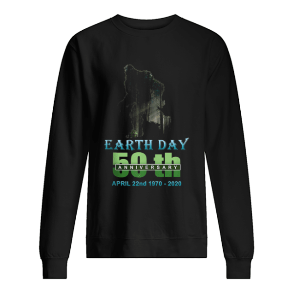 Earth Day 50th Anniversary Bigfoot Silhouette Bigfoot shirt