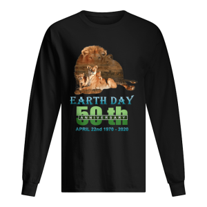 Earth Day 50th Anniversary Lion Silhouette Lion shirt