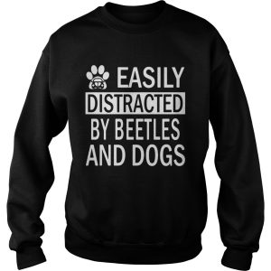 Easily Distracted By Beetles And Dogs Footprint Car shirt