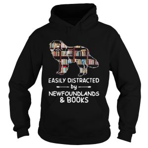 Easily Distracted By Newfoundlands And Books shirt