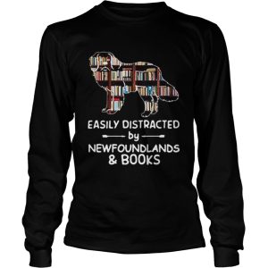 Easily Distracted By Newfoundlands And Books shirt