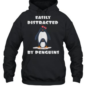 Easily Distracted by Penguins Penguins Motif shirt 3