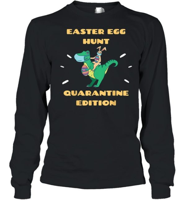 Easter in Quarantine 2021 Bunny &amp Easter Dinosaur TRex shirt