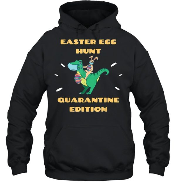 Easter in Quarantine 2021 Bunny &amp Easter Dinosaur TRex shirt