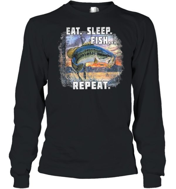 Eat Sleep Fish Repeat Fishing Vintage shirt