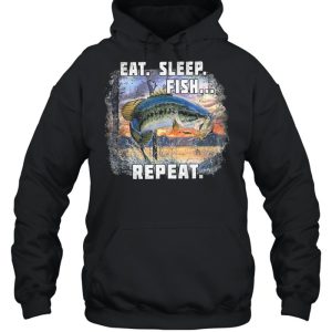 Eat Sleep Fish Repeat Fishing Vintage shirt 3