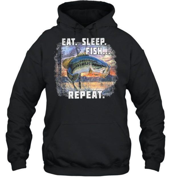 Eat Sleep Fish Repeat Fishing Vintage shirt