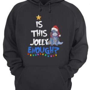 Eeyore Is this Jolly enough Christmas light shirt 3