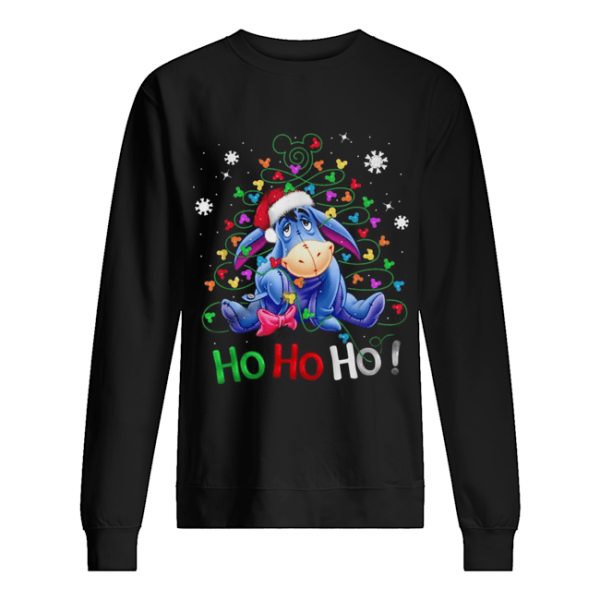 Eeyore Santa Claus Ho Ho Ho Christmas shirt