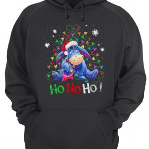 Eeyore Santa Claus Ho Ho Ho Christmas shirt 3