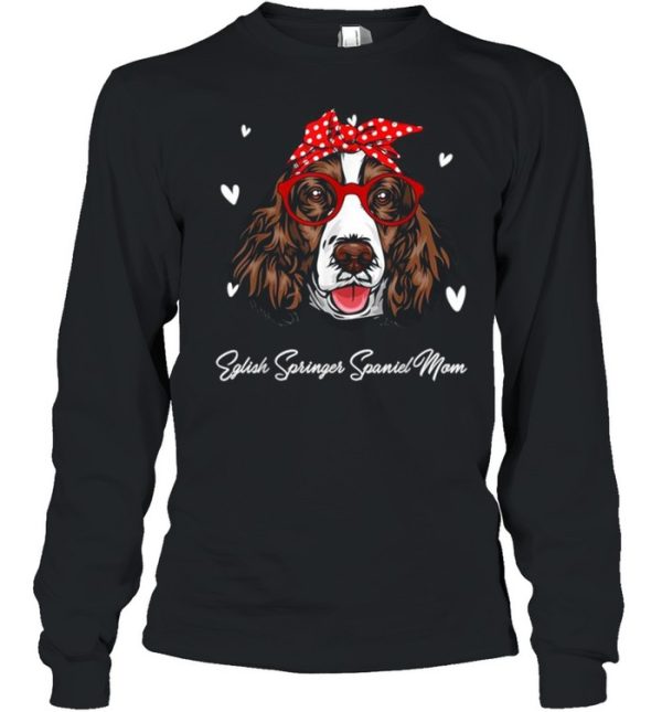 Eglish Springer Spaniel Mom Leopard Print Dog Lovers Mother shirt