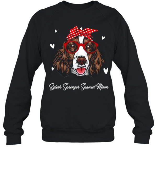 Eglish Springer Spaniel Mom Leopard Print Dog Lovers Mother shirt