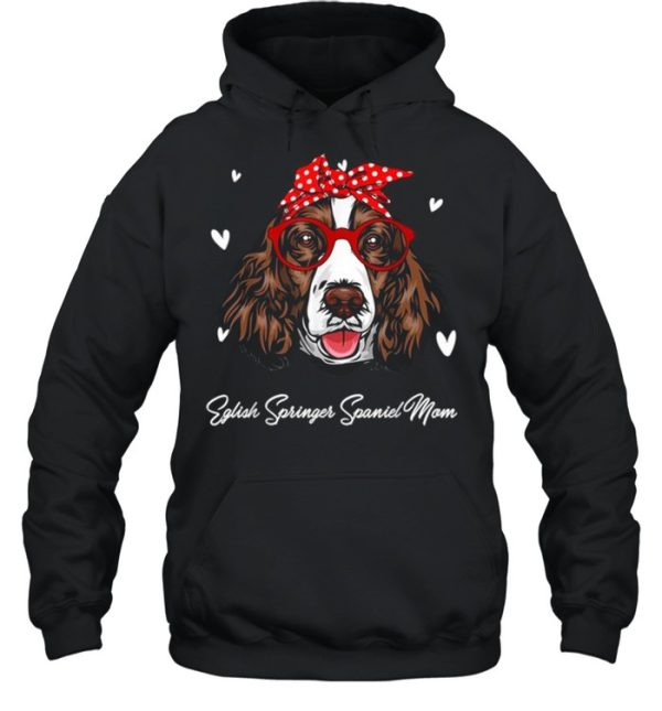 Eglish Springer Spaniel Mom Leopard Print Dog Lovers Mother shirt