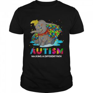 Elephant Autism Walking A Different Path T shirt 1