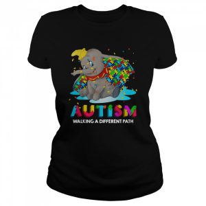 Elephant Autism Walking A Different Path T-shirt