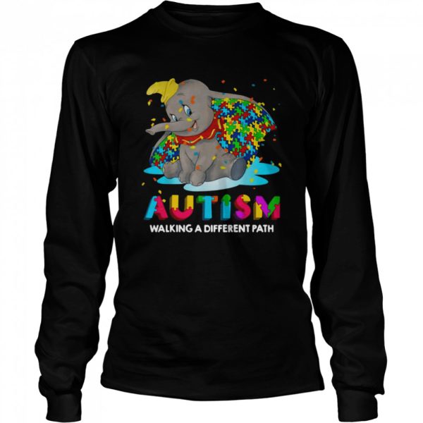 Elephant Autism Walking A Different Path T-shirt