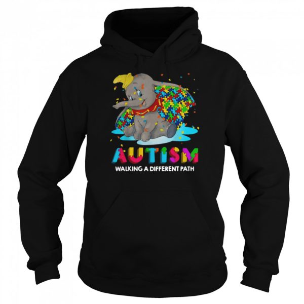 Elephant Autism Walking A Different Path T-shirt