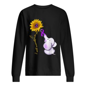 Elephant I Will Remember For You Sunflower Alzheimer’s Awareness shirt