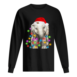 Elephant Santa Light Christmas shirt