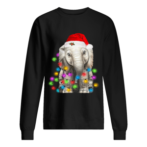 Elephant Santa Light Christmas shirt