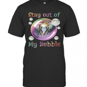 Elephant Sunflowers Mask Stay Out Of My Bubble Covid 19 T-Shirt