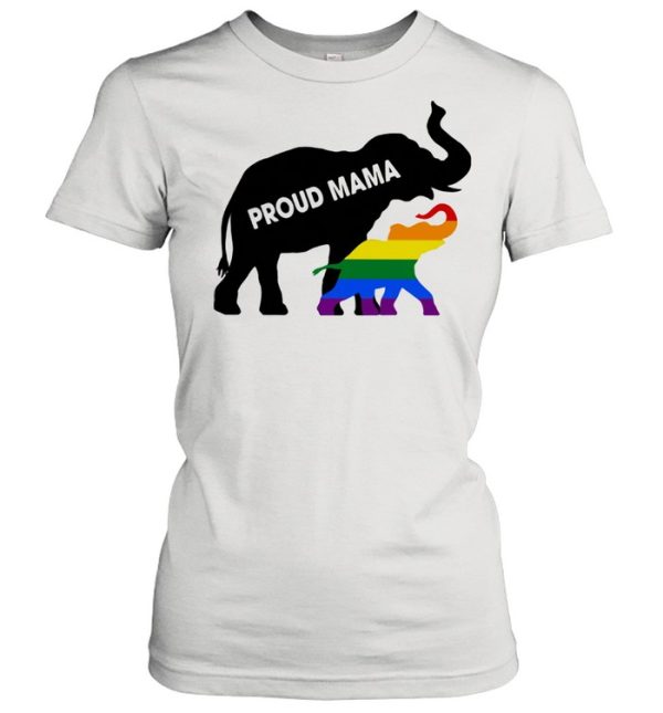 Elephant lgbt proud mama shirt