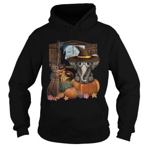 Elephant witch pumpkin halloween shirt 1