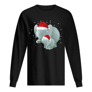 Elephants Mom And Baby Christmas shirt 1