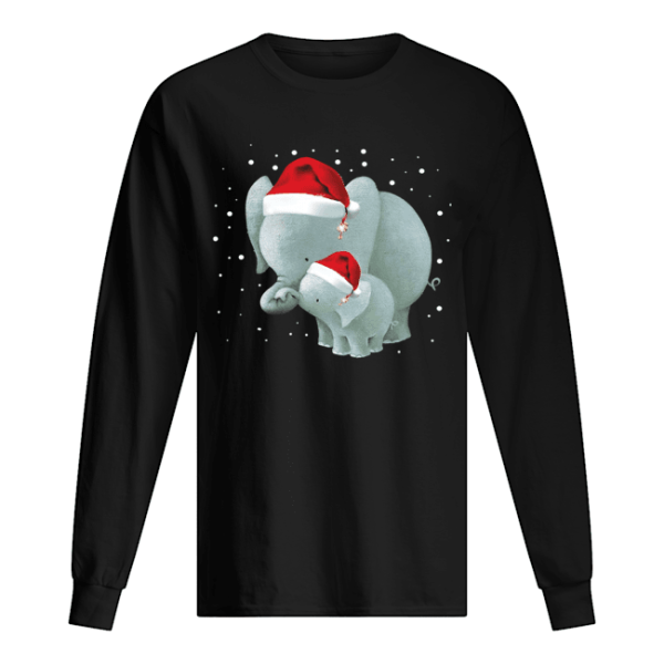 Elephants Mom And Baby Christmas shirt