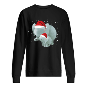 Elephants Mom And Baby Christmas shirt 2