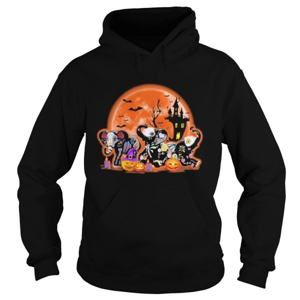 Elephants Pumpkin Moon Halloween shirt