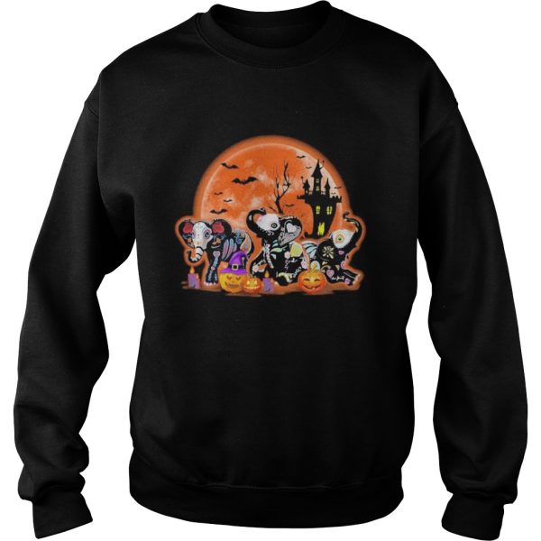 Elephants Pumpkin Moon Halloween shirt