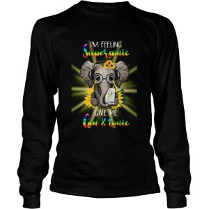 Elephants Sunflower Im Feeling Supersonic Give Me Gin And Tonic shirt