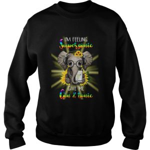 Elephants Sunflower Im Feeling Supersonic Give Me Gin And Tonic shirt 3