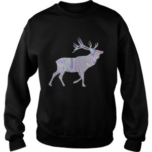 Elkaholic American Bull Elk Hunting Hunters Hologram shirt 2