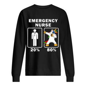 Emergency Nurse Unicorn Dabbing 20 80 shirt