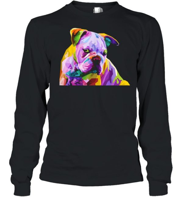 English British Bulldog Pop Art for Dog Owners Shirt