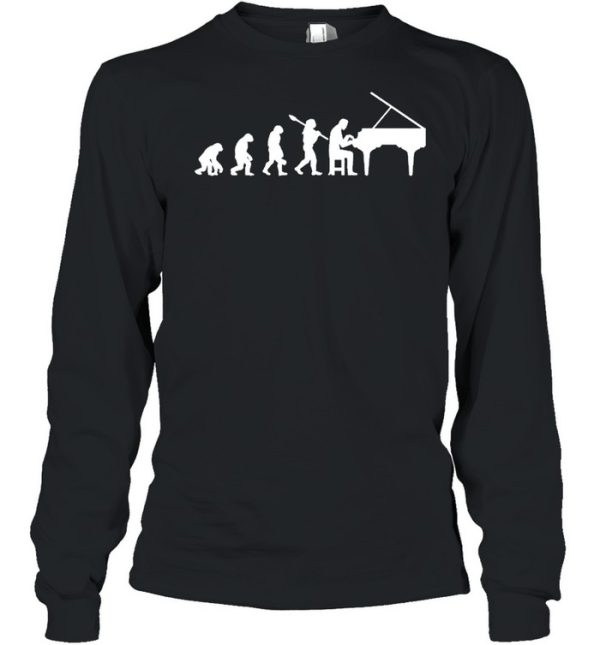 Evolution Pianist Gift Music Musician Piano shirt