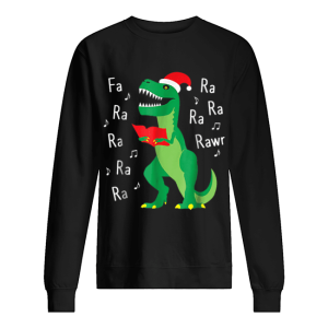 Fa Ra Rawr T Rex Christmas Carol Funny Fa La La shirt 2