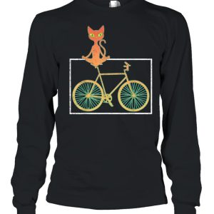 Fahrradfahrer Haustier Geschenk Niedliches Katze Fahrrad shirt