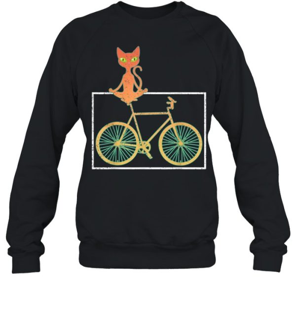 Fahrradfahrer Haustier Geschenk Niedliches Katze Fahrrad shirt