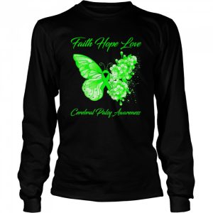 Faith Hope Love Cerebral Palsy Awareness Shirt 3