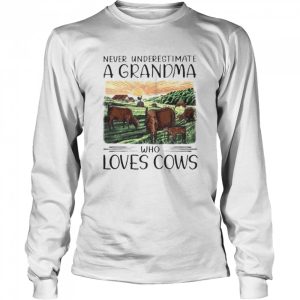 Farmer beef cow underestimate grandma who loves cows shirt 3